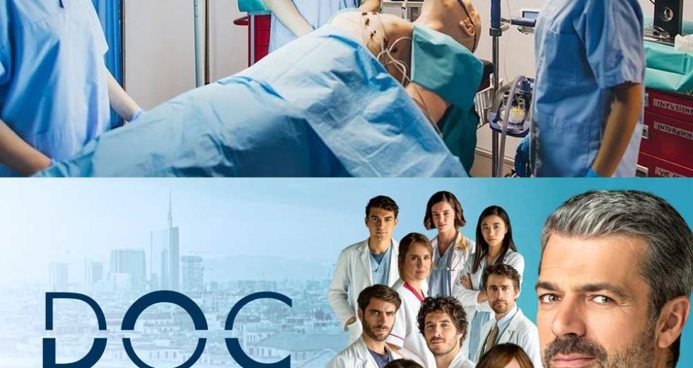 Sul set con Luca Argentero